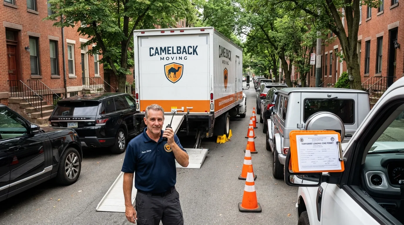 City street loading permit setup in Newmanstown, PA
